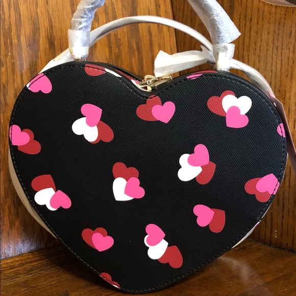 NWT-Kate Spade-SET-Love Shack-Flutter Hearts Crossbody & Heart Coin Purse-$428 - Picture 3 of 15